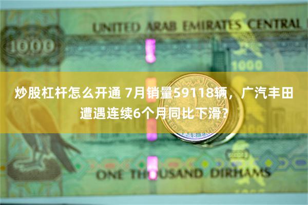 炒股杠杆怎么开通 7月销量59118辆，广汽丰田遭遇连续6个月同比下滑？