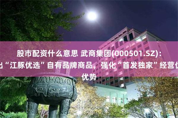 股市配资什么意思 武商集团(000501.SZ)：推出“江豚优选”自有品牌商品，强化“首发独家”经营优势