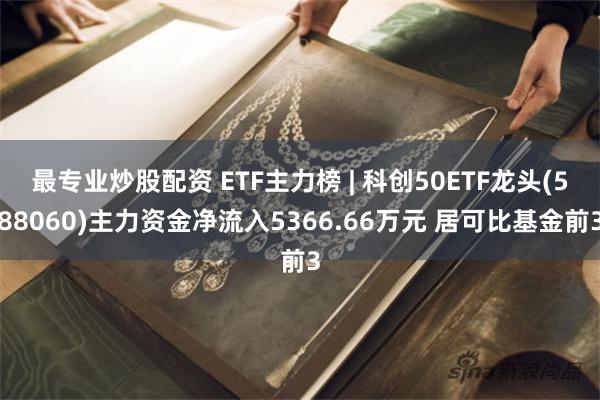 最专业炒股配资 ETF主力榜 | 科创50ETF龙头(588060)主力资金净流入5366.66万元 居可比基金前3