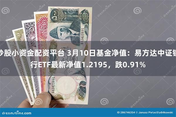 炒股小资金配资平台 3月10日基金净值：易方达中证银行ETF最新净值1.2195，跌0.91%